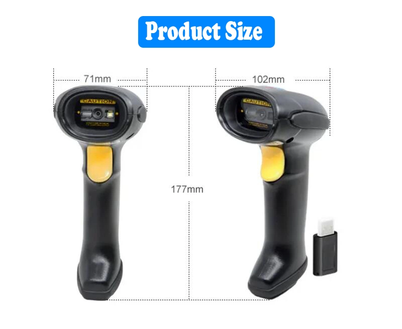 China Supplier Wholesale Handheld 2D Bluetooth Wireless Portable Barcode Scanner